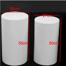 Load image into Gallery viewer, Wedding Cylinder Pedestal Display for cake and food flower stands Metal Pillars for DIY Wedding Decoration Event Supply