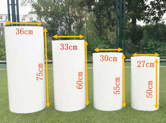 Wedding Cylinder Pedestal Display for cake and food flower stands Metal Pillars for DIY Wedding Decoration Event Supply