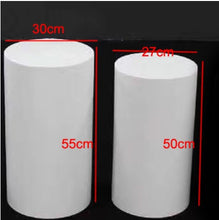 Load image into Gallery viewer, Wedding Cylinder Pedestal Display for cake and food Art Decor Metal Pillars for DIY Wedding Decoration Event Supply