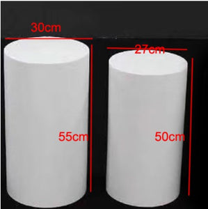 Wedding Cylinder Pedestal Display for cake and food Art Decor Metal Pillars for DIY Wedding Decoration Event Supply