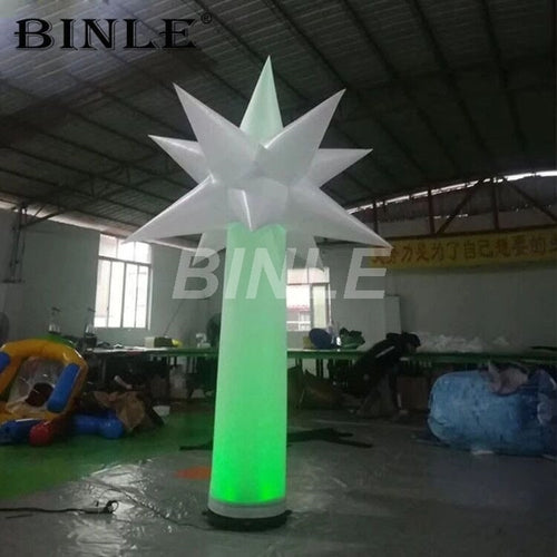Giant 2.4M Custom LED Inflatable Lighting Tree Decoration Star Tree Can Custom