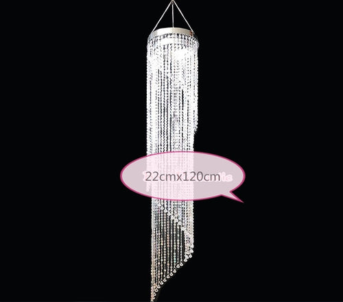 2019 crystal wedding suspending chandelier Hanging ornaments decoration hotel lobby Villa Dining Room Ceiling Pendant 120 180 CM
