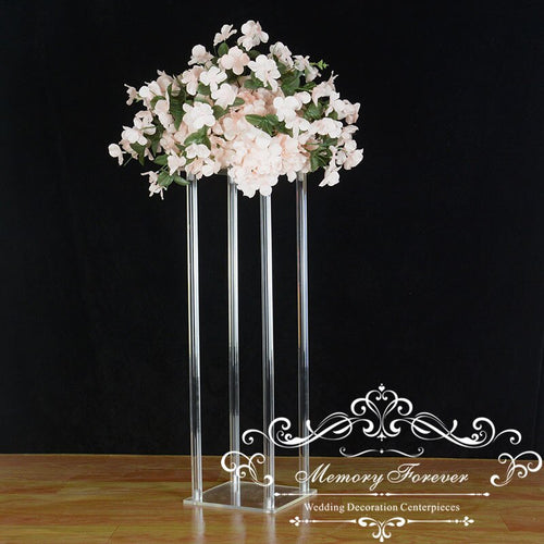 10PCS High quality transparent clear acrylic flower stand/ wedding table centerpiece