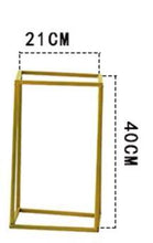 Load image into Gallery viewer, 10PCS Gold Flower Vase Floor Vases Column Stand Metal Road Lead Wedding Table Centerpiece Flower Rack Event Party Decorat