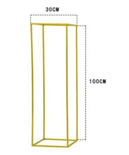 Load image into Gallery viewer, 10PCS Gold Flower Vase Floor Vases Column Stand Metal Road Lead Wedding Table Centerpiece Flower Rack Event Party Decorat