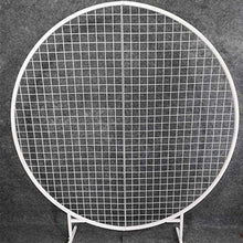 Load image into Gallery viewer, Wedding circle grid wedding arch grid wreath flowers vine shelf balloon background decoration