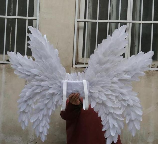 EMS free shipping Angel Feather wings props party performance auto shows props cosplay feather wing