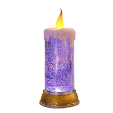 Load image into Gallery viewer, 0.4W Glitter Birthday Candle LED Night Light Lamp Battery Operated USB Charging Bedside Lamp Colorful Light