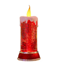 Load image into Gallery viewer, 0.4W Glitter Birthday Candle LED Night Light Lamp Battery Operated USB Charging Bedside Lamp Colorful Light