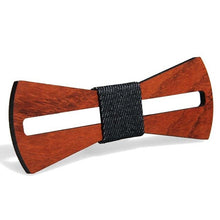 Load image into Gallery viewer, 50pcs Floral Mustache Wood Bow Ties for Men Bowtie Hollow Butterflies Wedding Suit Wooden Bowtie Party Decoration