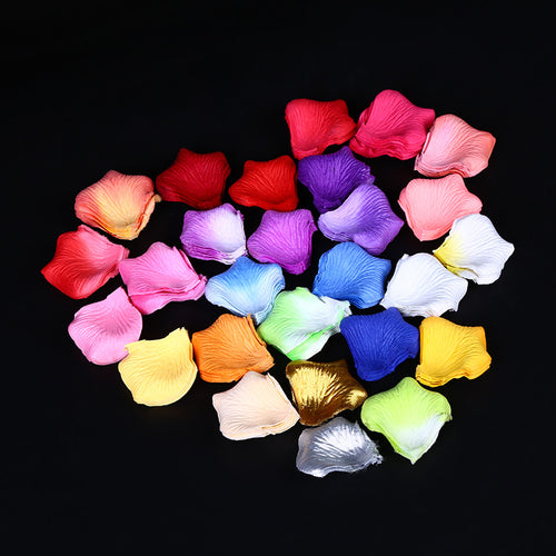 Wholesale 3000packs Various Colors Silk Flower Rose Petals Wedding Party Decorations DHL Fedex Free Shipping