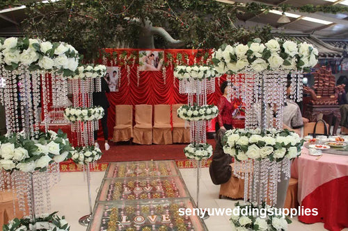150cm tall )Luxury wedding pillars column wedding stage walkway stand crystal aisle pillar for weddings decor