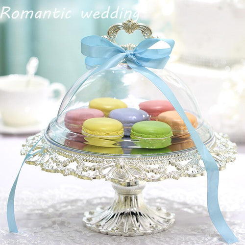 6pcs/lot Romantic Wedding Mirror Surface Cake Stand Flower Carving Cake Stand Metal Cake Racks for Wedding Party Event Usage
