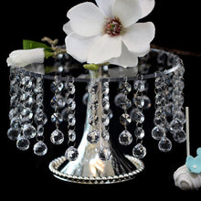 Load image into Gallery viewer, 10pcs/lot Beautiful Wedding Crystal Bead Metal Glass Clear Cake Cake Point Prame Heart Frame Acrylic Dessert for Home Party Usag