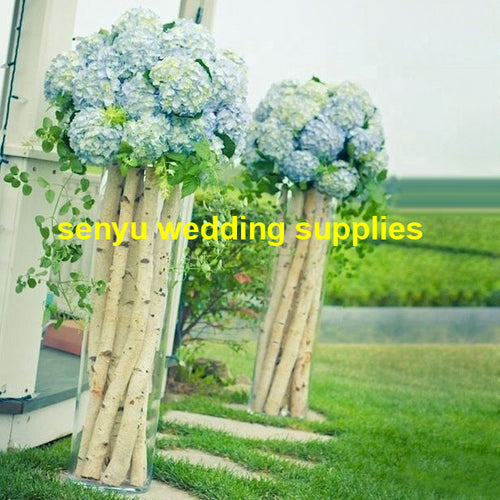 wedding stairs aisle cylinder flower vase/tall clear  cylinder for floor decoration/cheap clear acrylic cylinder vases senyu78