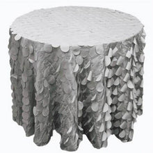 Load image into Gallery viewer, 120&quot; Round Polyester Taffeta Flower Petals Table Cover Wedding Tablecloth Party Table Cover Dining Table Cover Decors