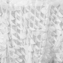 Load image into Gallery viewer, 120&quot; Round Polyester Taffeta Flower Petals Table Cover Wedding Tablecloth Party Table Cover Dining Table Cover Decors