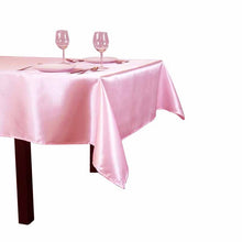 Load image into Gallery viewer, 10pcs/ Pack 90 x 132 inch Rectangular 228cm x 335cm Satin Tablecloth Table Cover For Wedding Party Restaurant Banquet Decoration