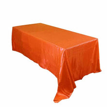 Load image into Gallery viewer, 10pcs/ Pack 90 x 132 inch Rectangular 228cm x 335cm Satin Tablecloth Table Cover For Wedding Party Restaurant Banquet Decoration
