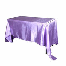 Load image into Gallery viewer, 10pcs/ Pack 90 x 132 inch Rectangular 228cm x 335cm Satin Tablecloth Table Cover For Wedding Party Restaurant Banquet Decoration