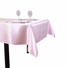 Load image into Gallery viewer, 10pcs/ Pack 90 x 132 inch Rectangular 228cm x 335cm Satin Tablecloth Table Cover For Wedding Party Restaurant Banquet Decoration