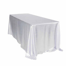 Load image into Gallery viewer, 10pcs/ Pack 90 x 132 inch Rectangular 228cm x 335cm Satin Tablecloth Table Cover For Wedding Party Restaurant Banquet Decoration
