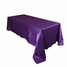 Load image into Gallery viewer, 10pcs/ Pack 90 x 132 inch Rectangular 228cm x 335cm Satin Tablecloth Table Cover For Wedding Party Restaurant Banquet Decoration
