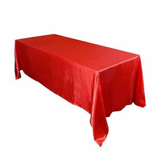 Load image into Gallery viewer, 10pcs/ Pack 90 x 132 inch Rectangular 228cm x 335cm Satin Tablecloth Table Cover For Wedding Party Restaurant Banquet Decoration