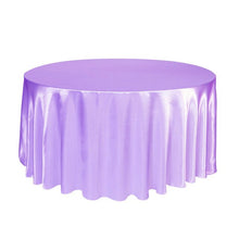 Load image into Gallery viewer, 10pcs Navy blue 120 Inch Round Satin Tablecloths  Table Cover for Wedding Party Restaurant Banquet Decorations