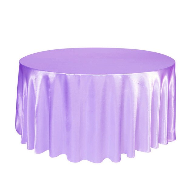 10pcs Navy blue 120 Inch Round Satin Tablecloths  Table Cover for Wedding Party Restaurant Banquet Decorations