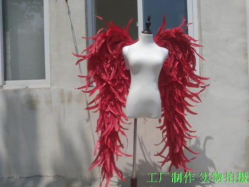 big red purple black Angel wings Model stage show catwalk Game shooting large props feather series creative Gift